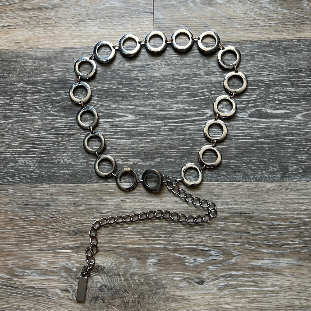 Chic Silver Circle Link Belt
